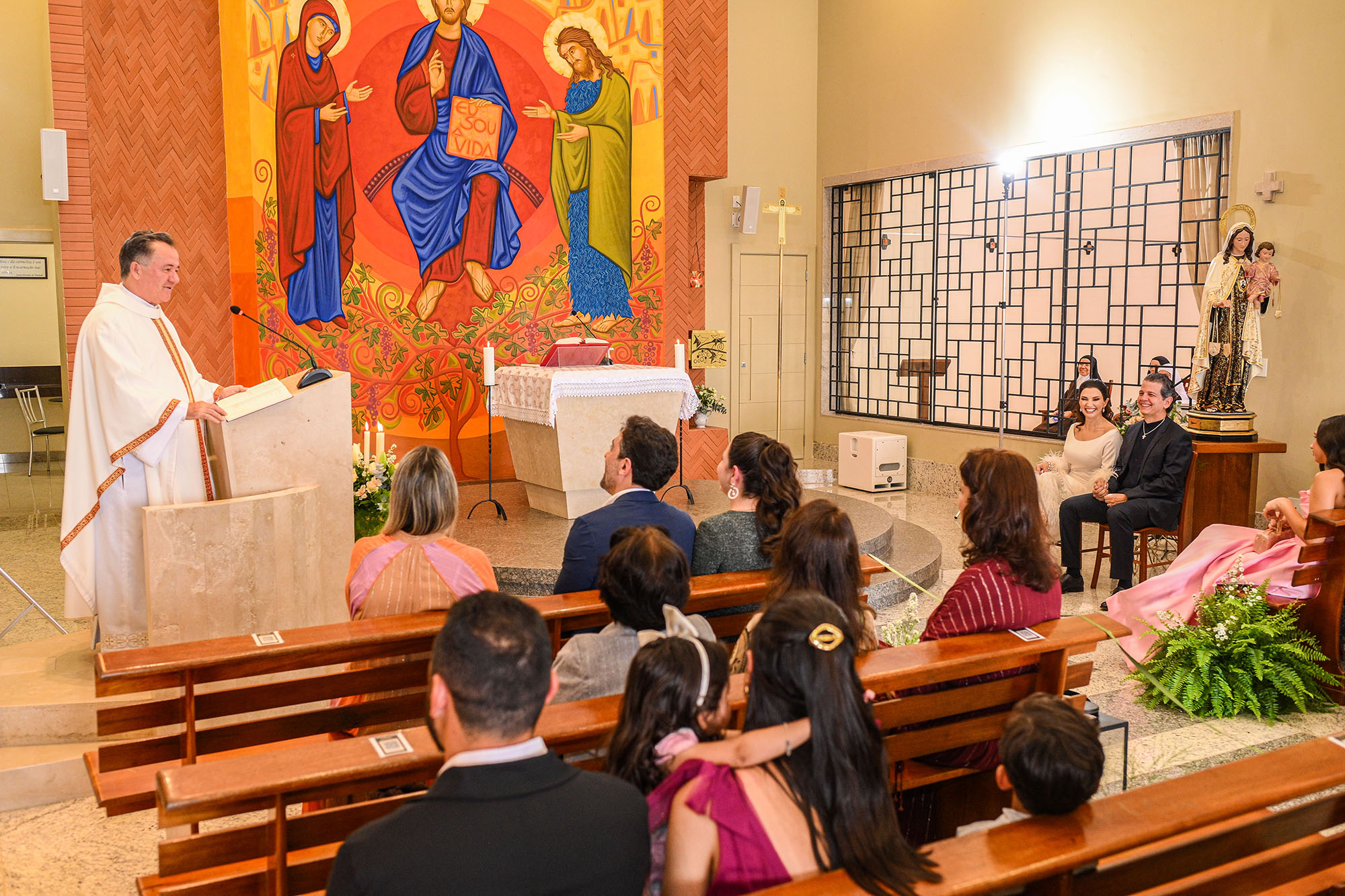 O casamento na Igreja realizado por Padre Josemar Stein