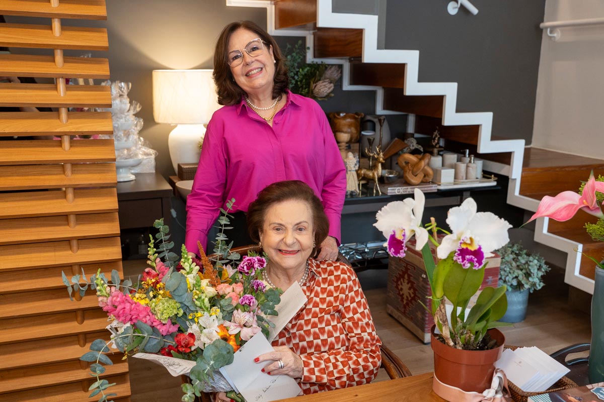Andreza Vilella e sua mãe Odely
