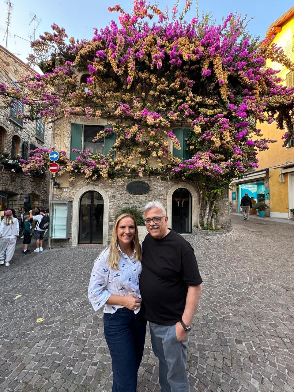Shirley e Ariosto Santos em Sermione - Lago de Garda