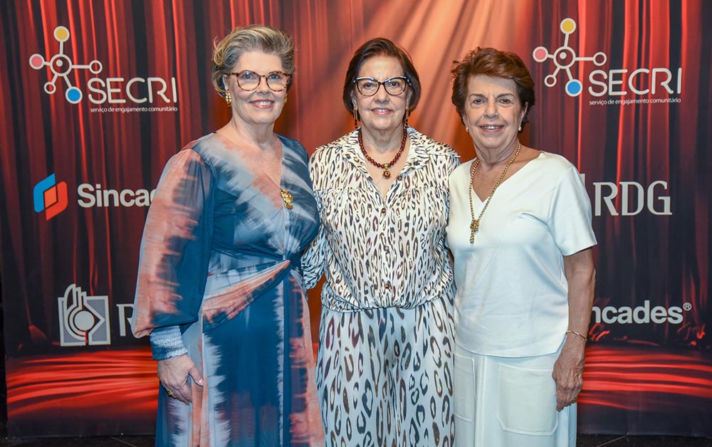 Diretoras do SECRI_ Lucienne Ottaiano, Mariza Cipriano e Maria Ângela Cabra